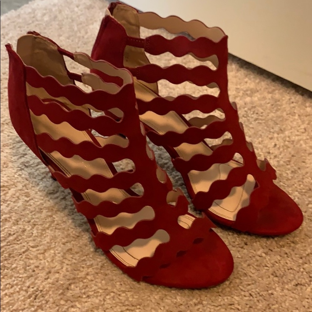 Kelly & Katie Burgundy Heels